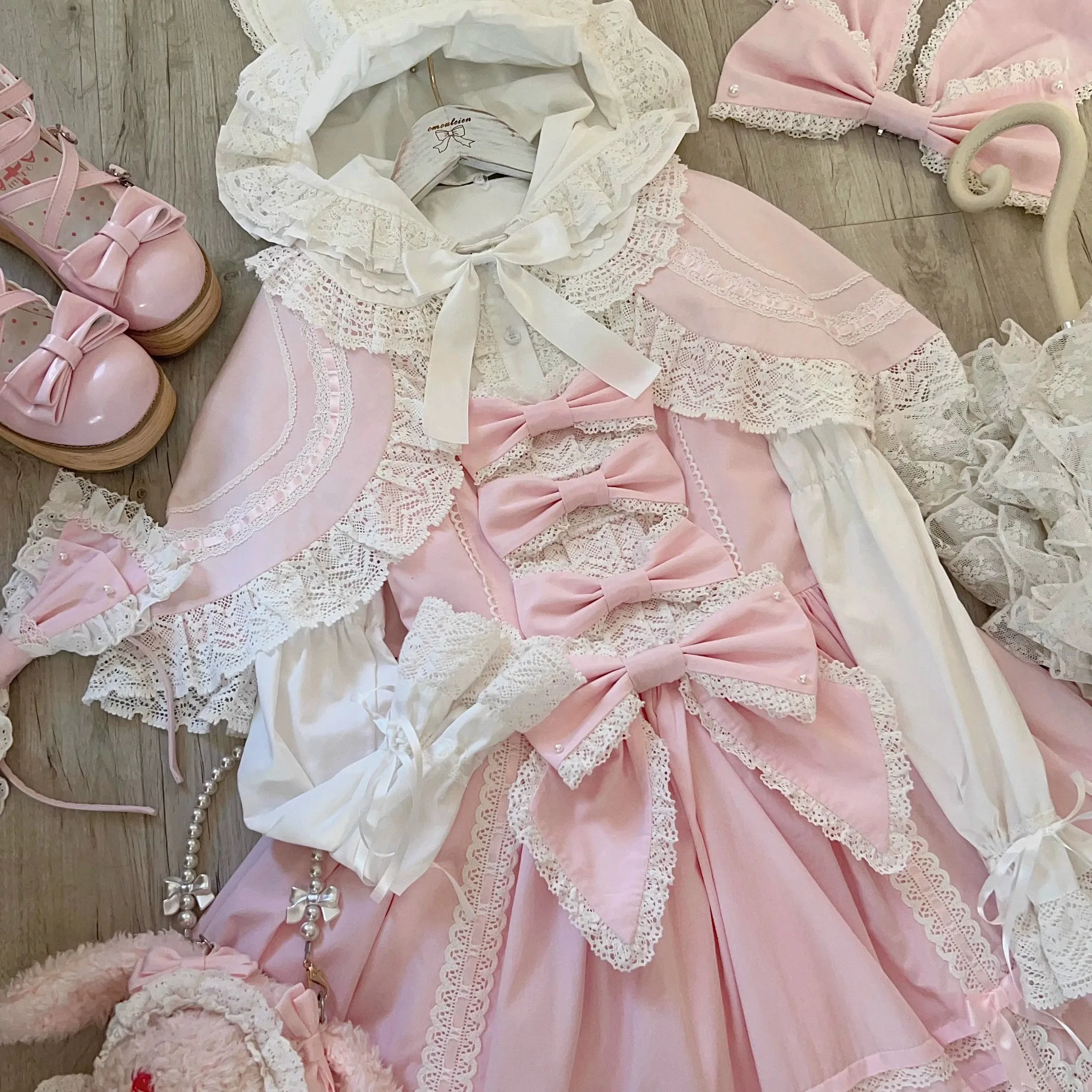 AerialCat~Layered Puffy~Old School Lolita JSK Cotton Vintage Cake Dress