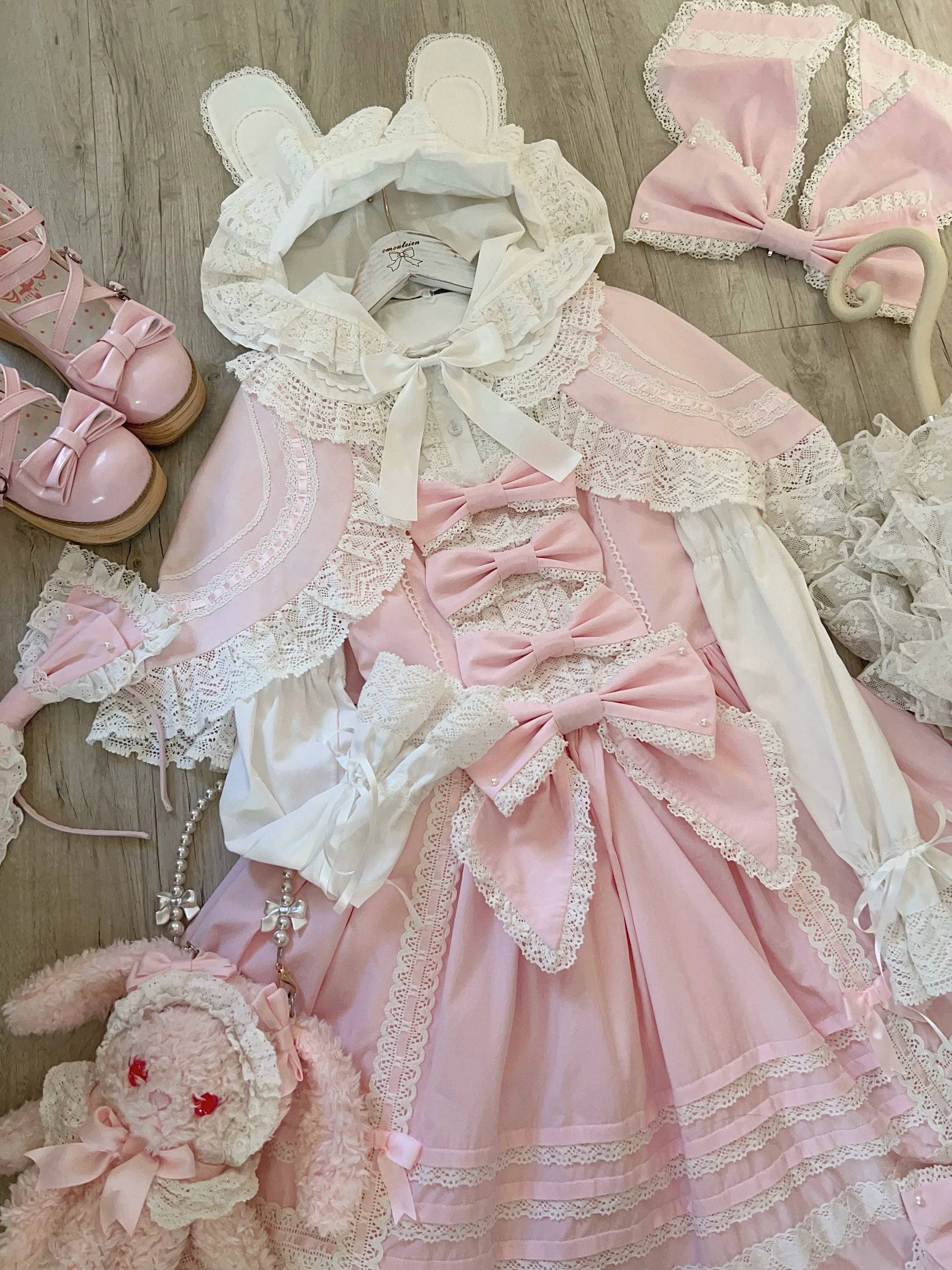 AerialCat~Layered Puffy~Old School Lolita JSK Cotton Vintage Cake Dress