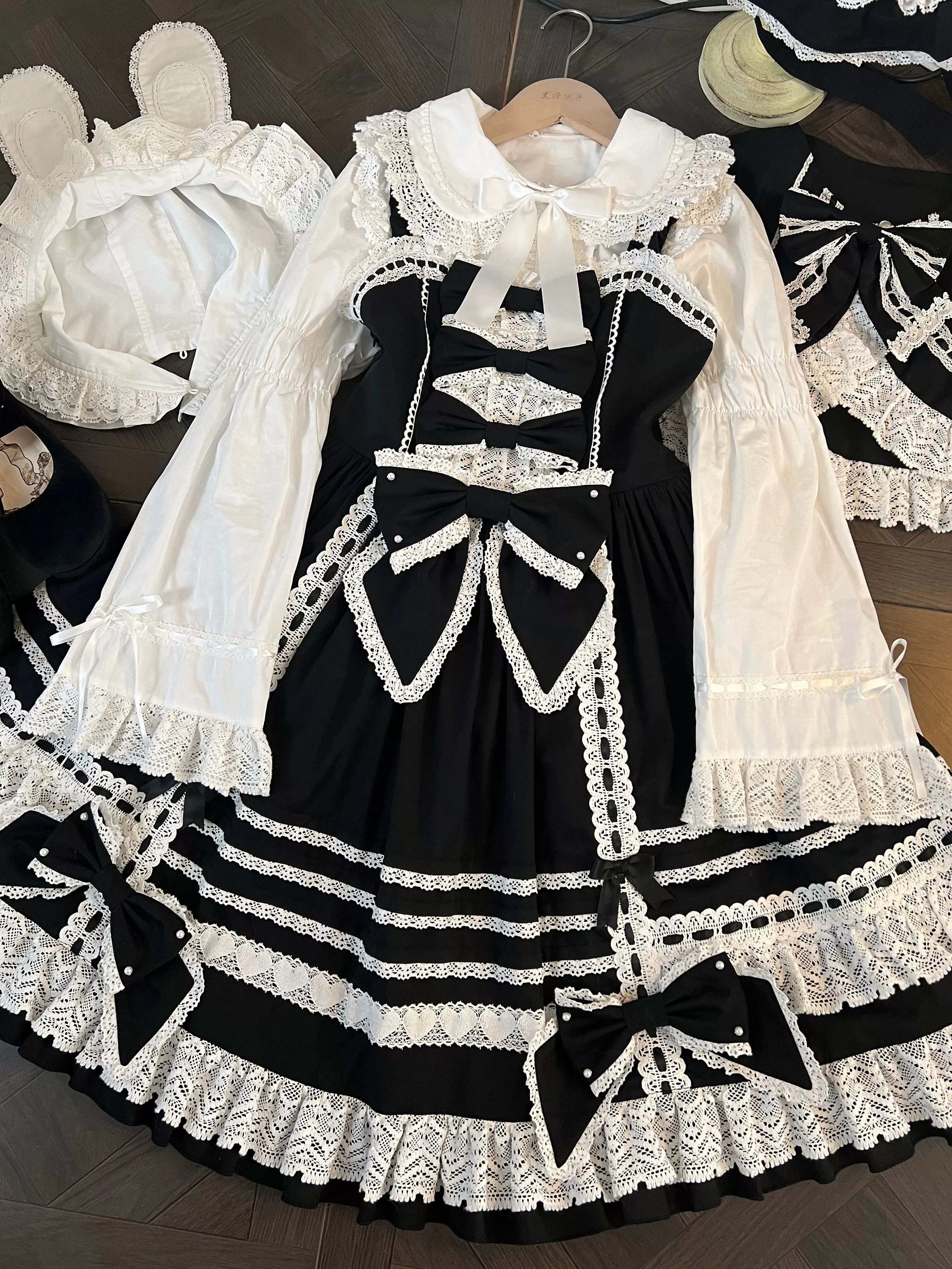 AerialCat~Layered Puffy~Old School Lolita JSK Cotton Vintage Cake Dress