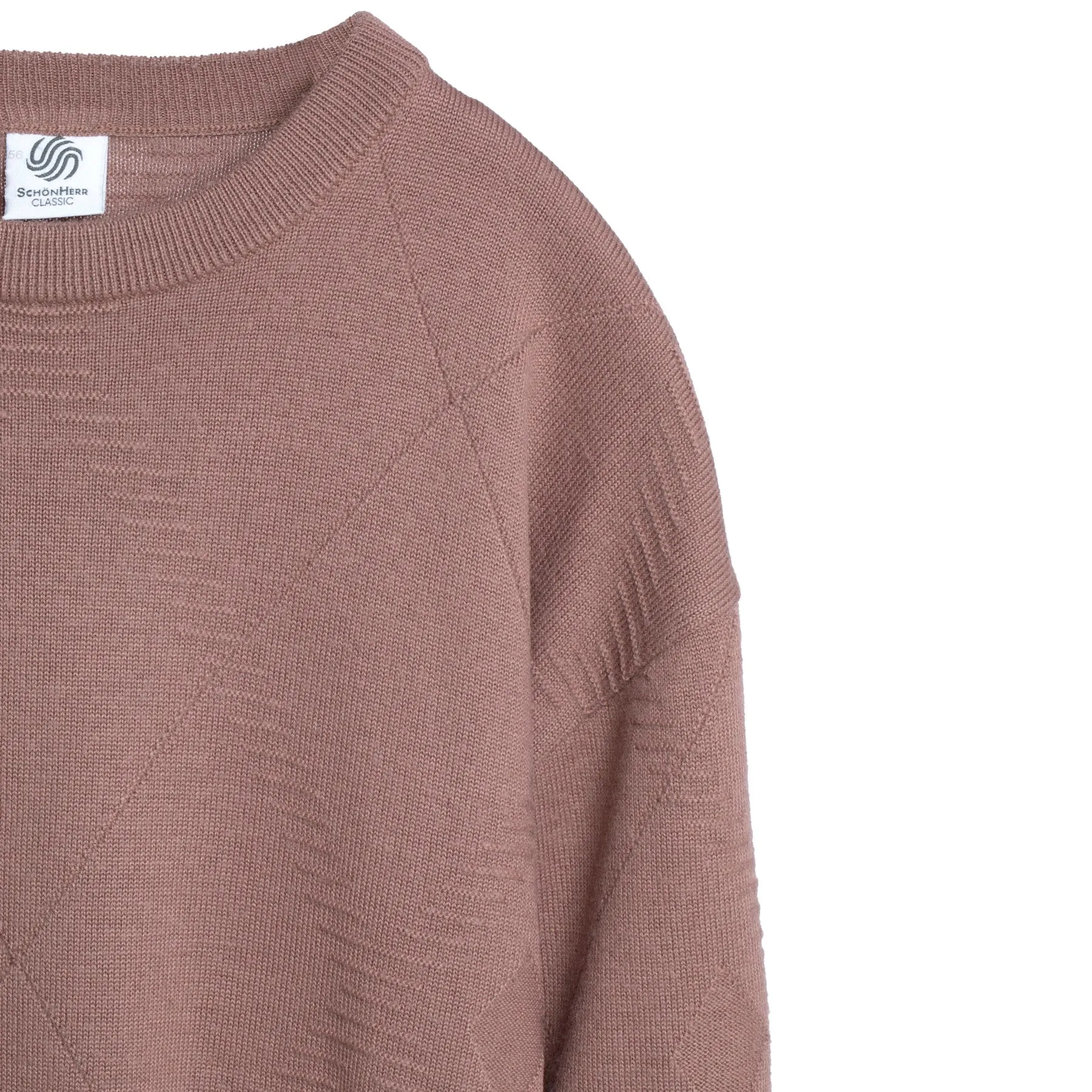 Argyle Pattern Knit Schurwolle Blend Jumper