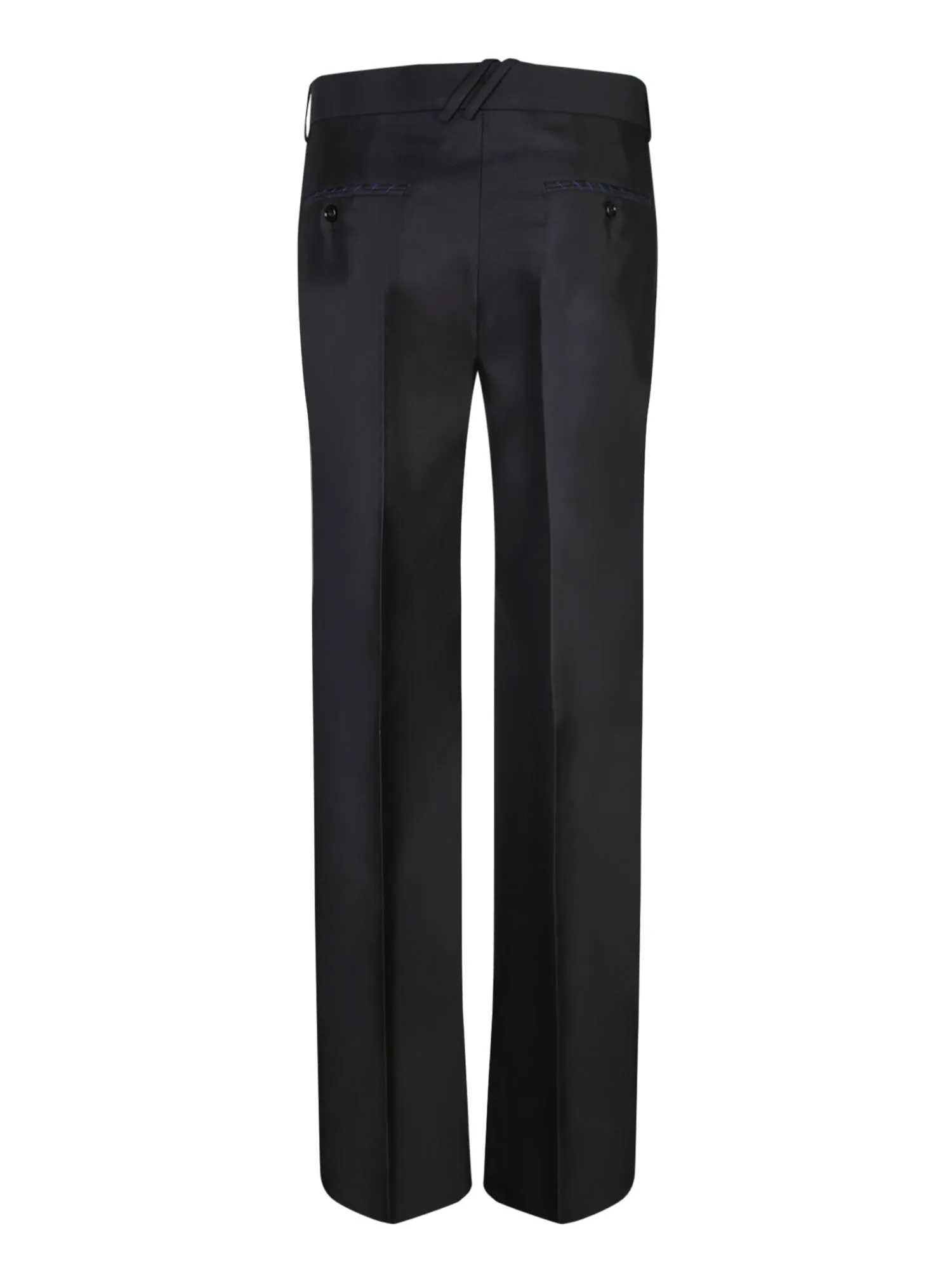 Black Micro Emblem Trousers