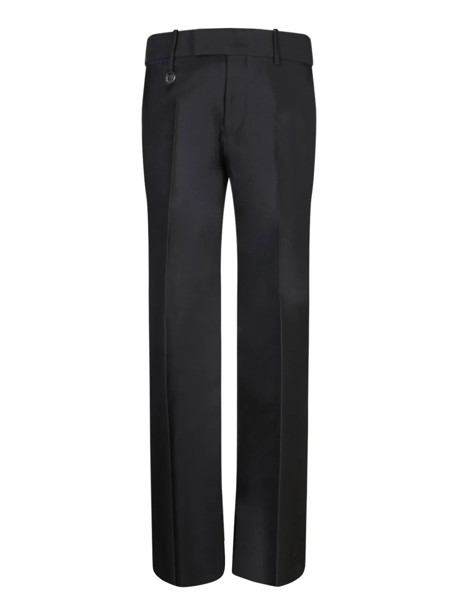 Black Micro Emblem Trousers