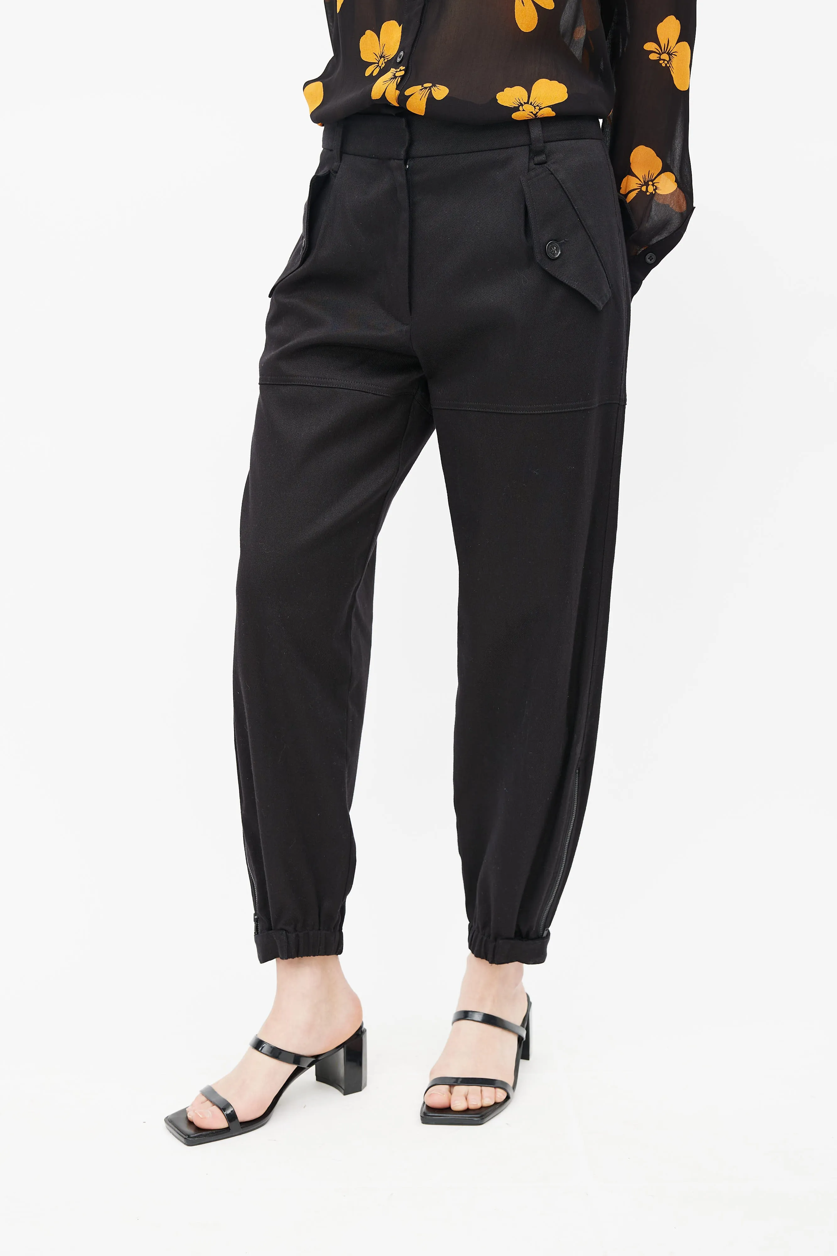 Black Tapered Jogger Pant
