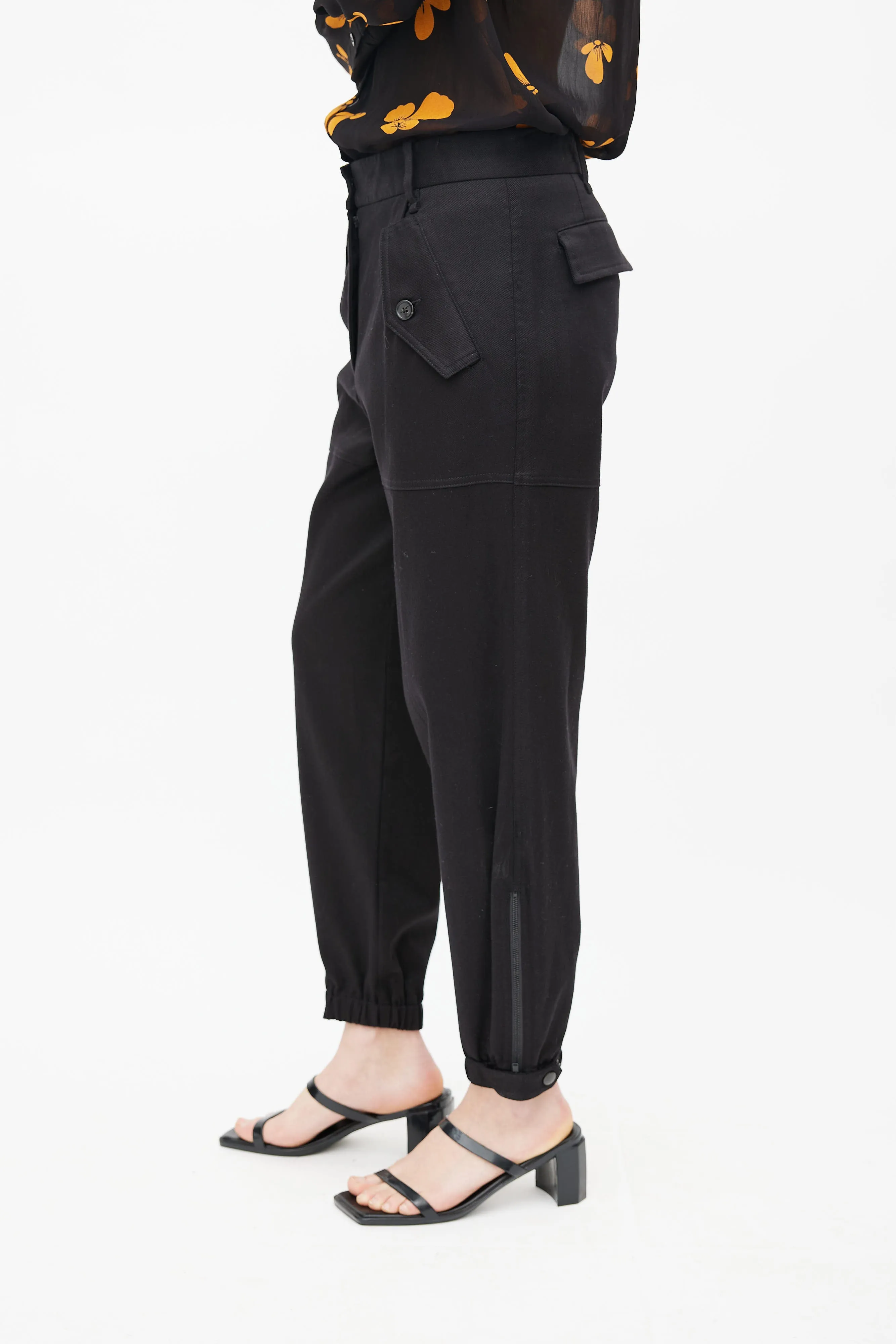Black Tapered Jogger Pant