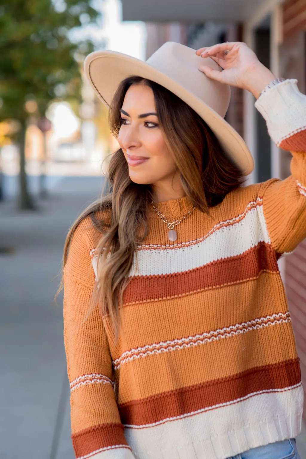 Blurred Lines Blocked Sweater