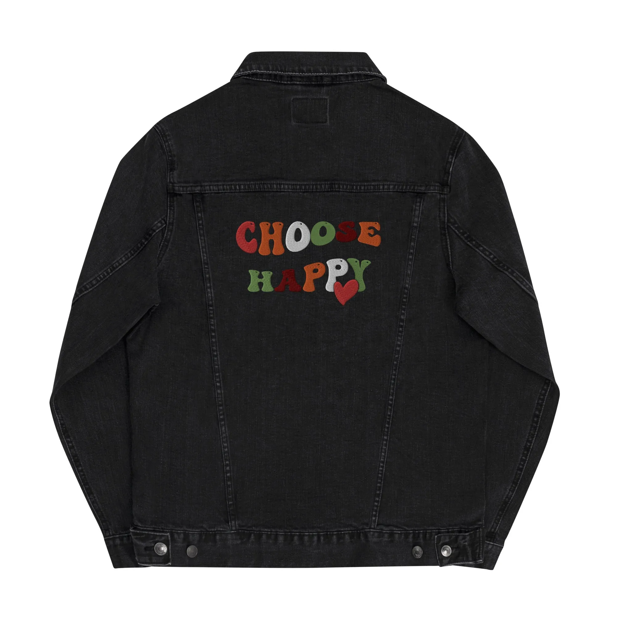 Choose Happy Denim Jacket