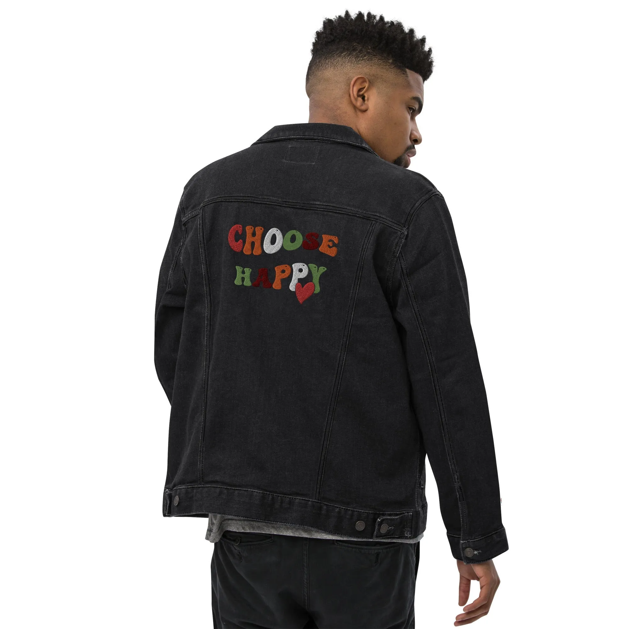 Choose Happy Denim Jacket