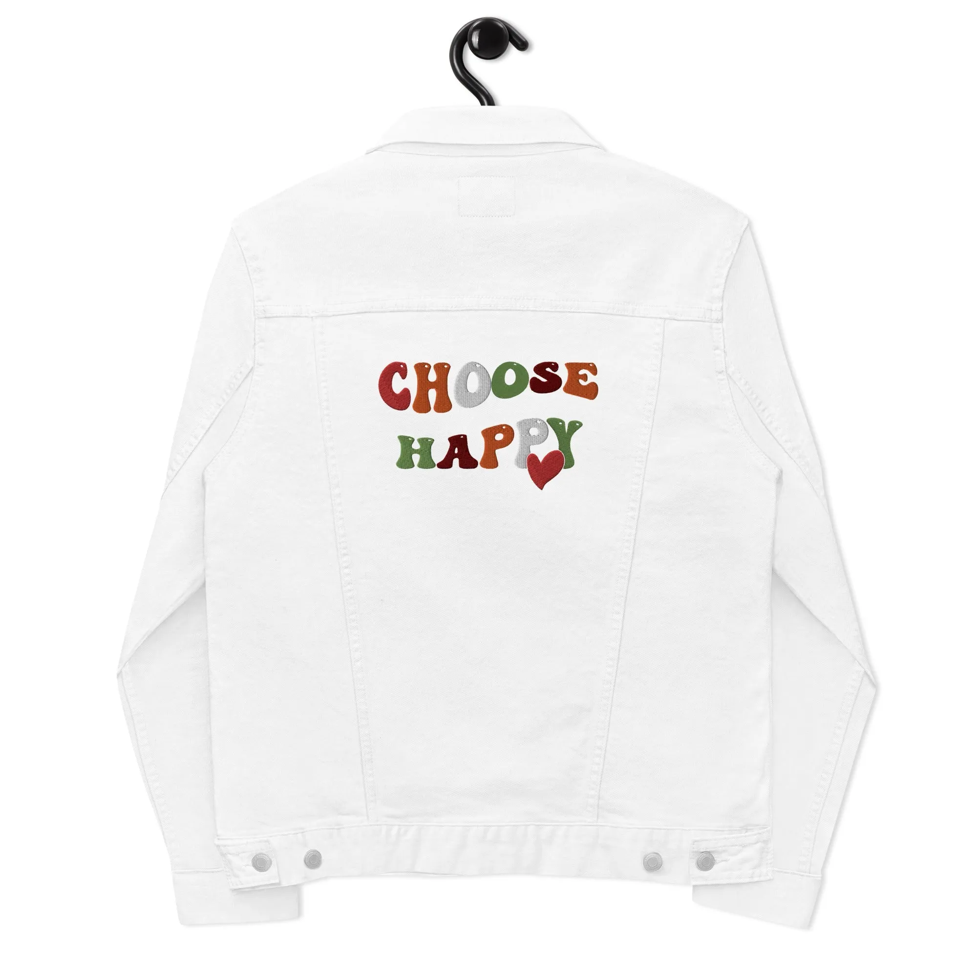 Choose Happy Denim Jacket