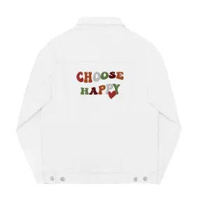 Choose Happy Denim Jacket