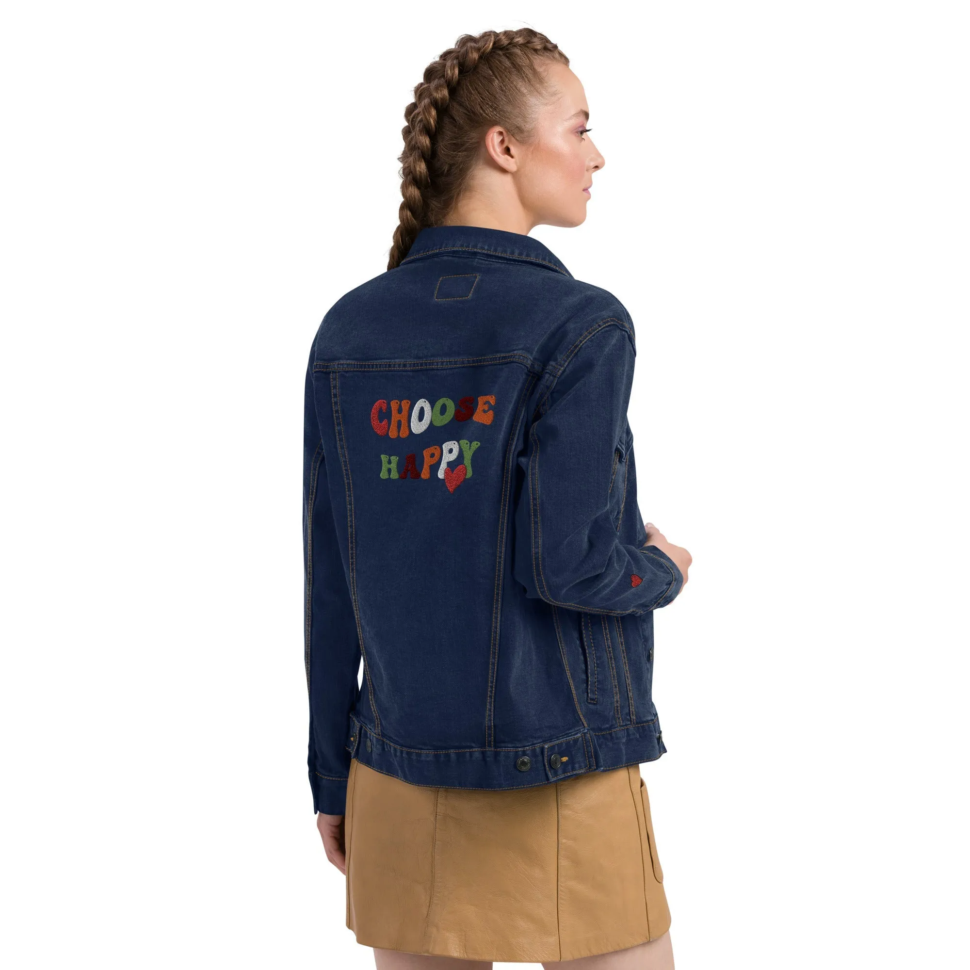 Choose Happy Denim Jacket