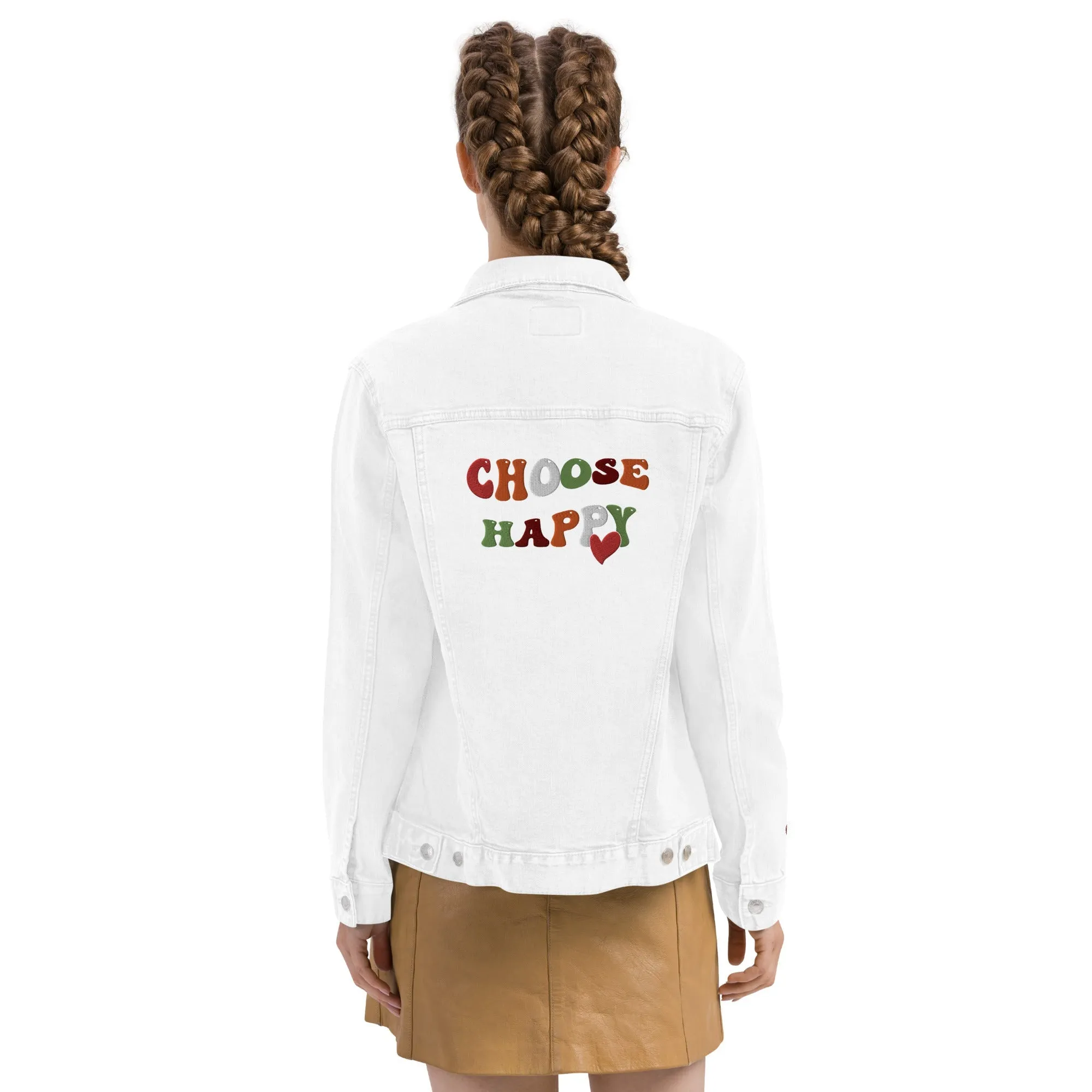 Choose Happy Denim Jacket