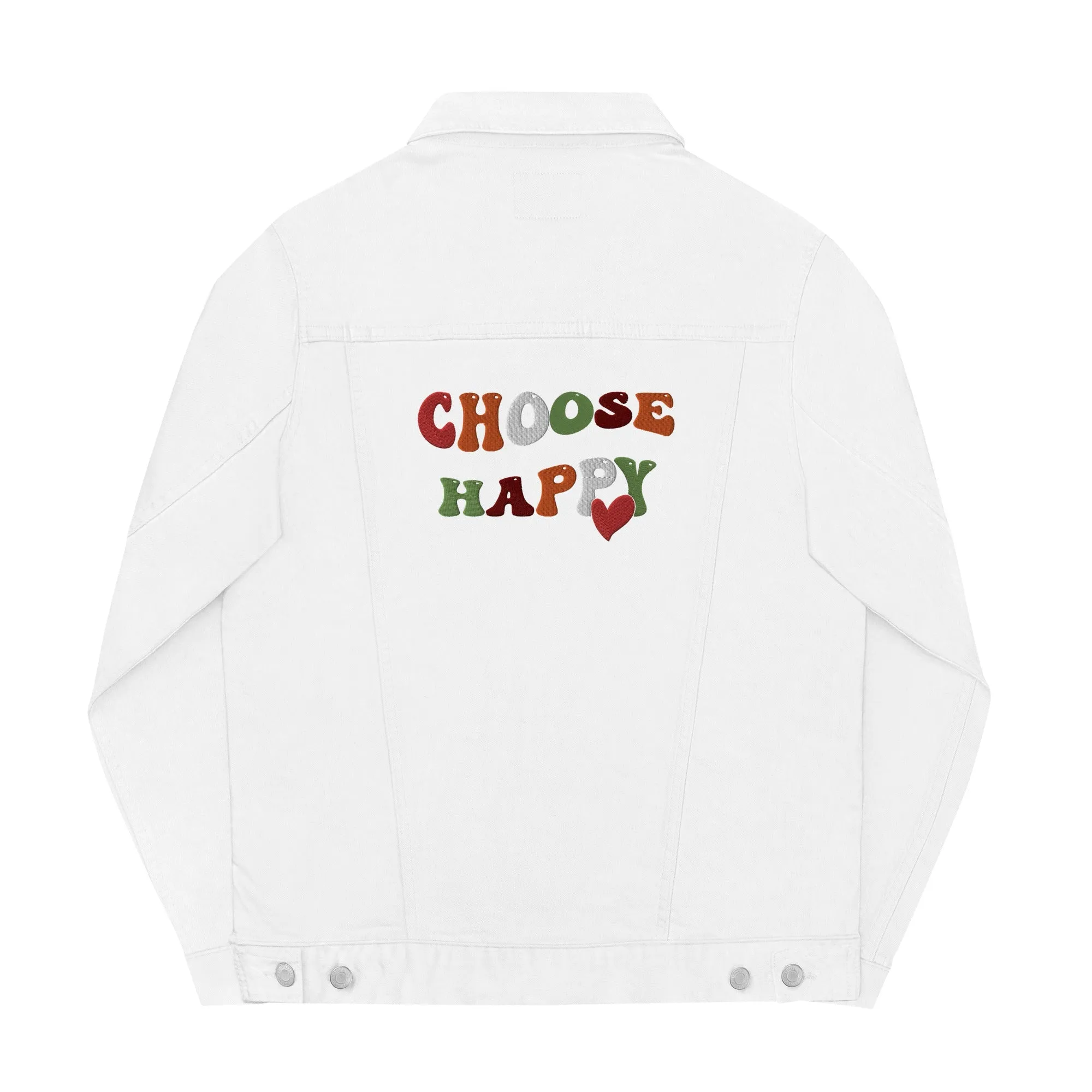 Choose Happy Denim Jacket