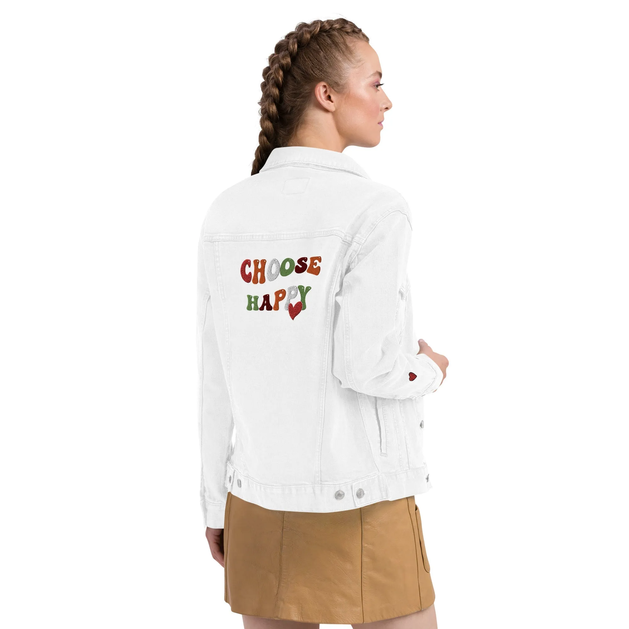 Choose Happy Denim Jacket