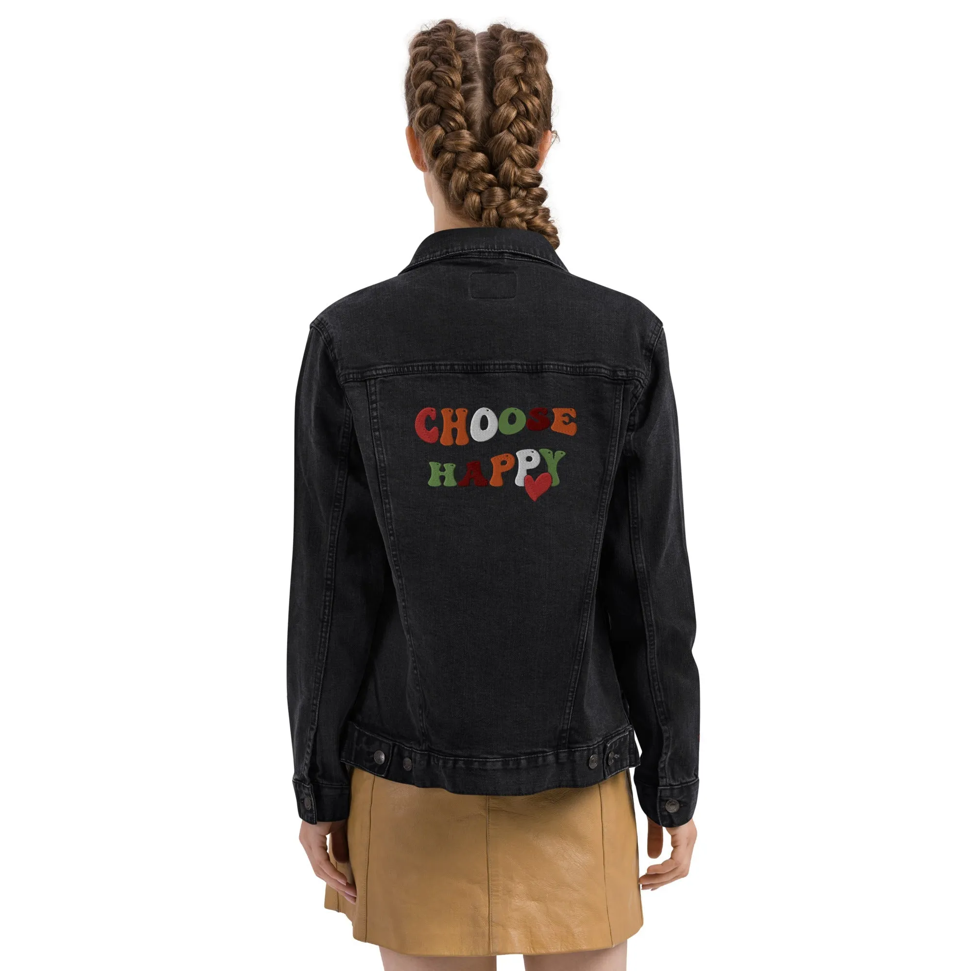 Choose Happy Denim Jacket