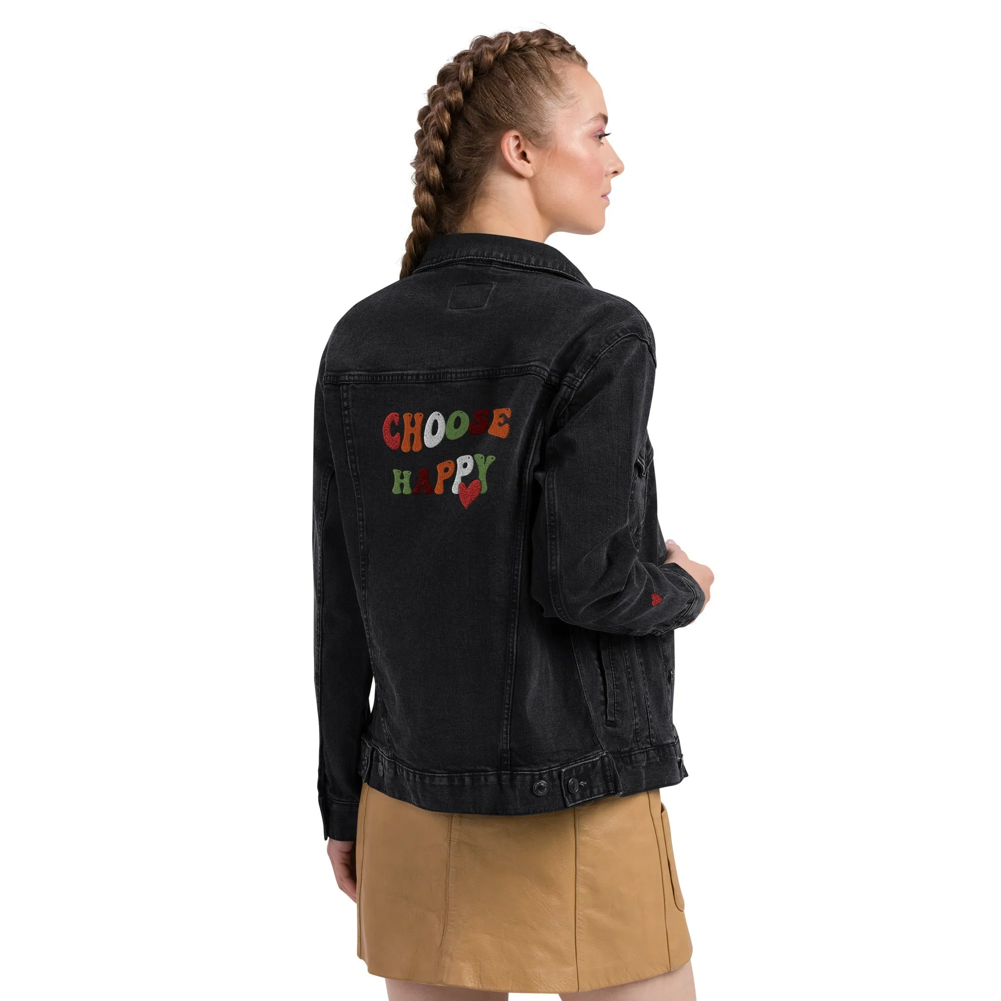 Choose Happy Denim Jacket