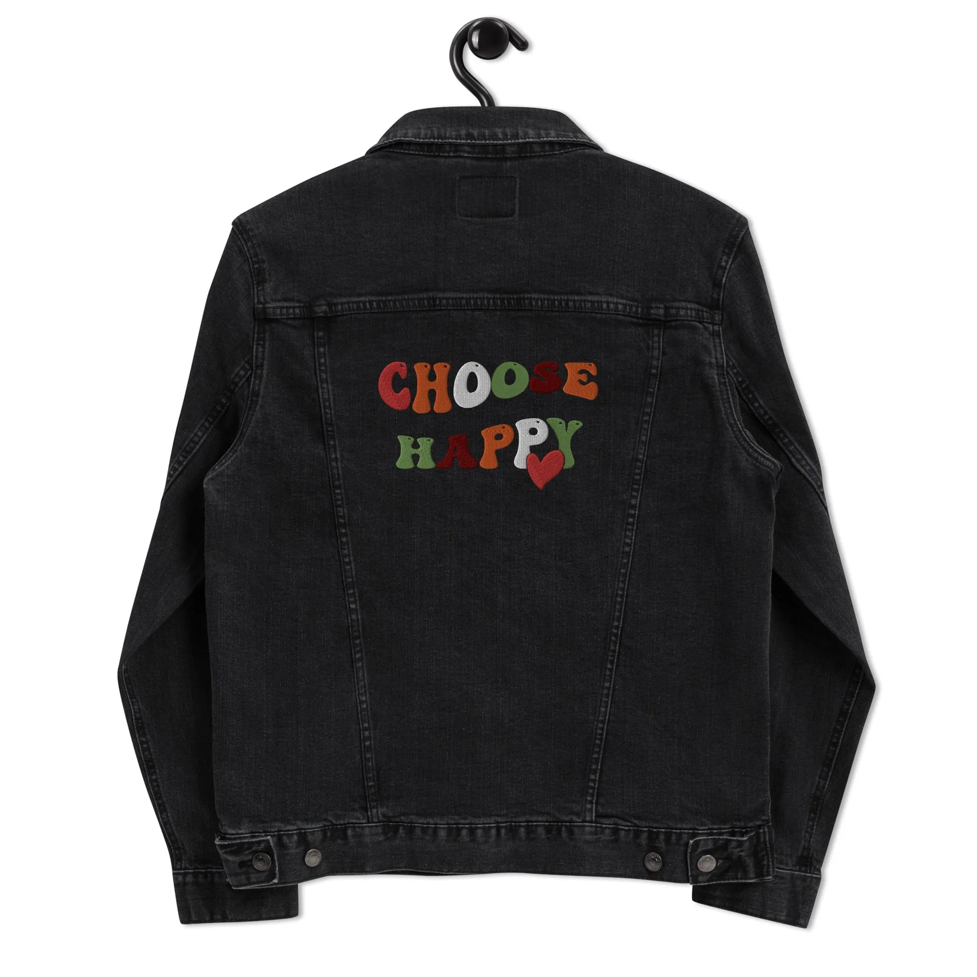 Choose Happy Denim Jacket