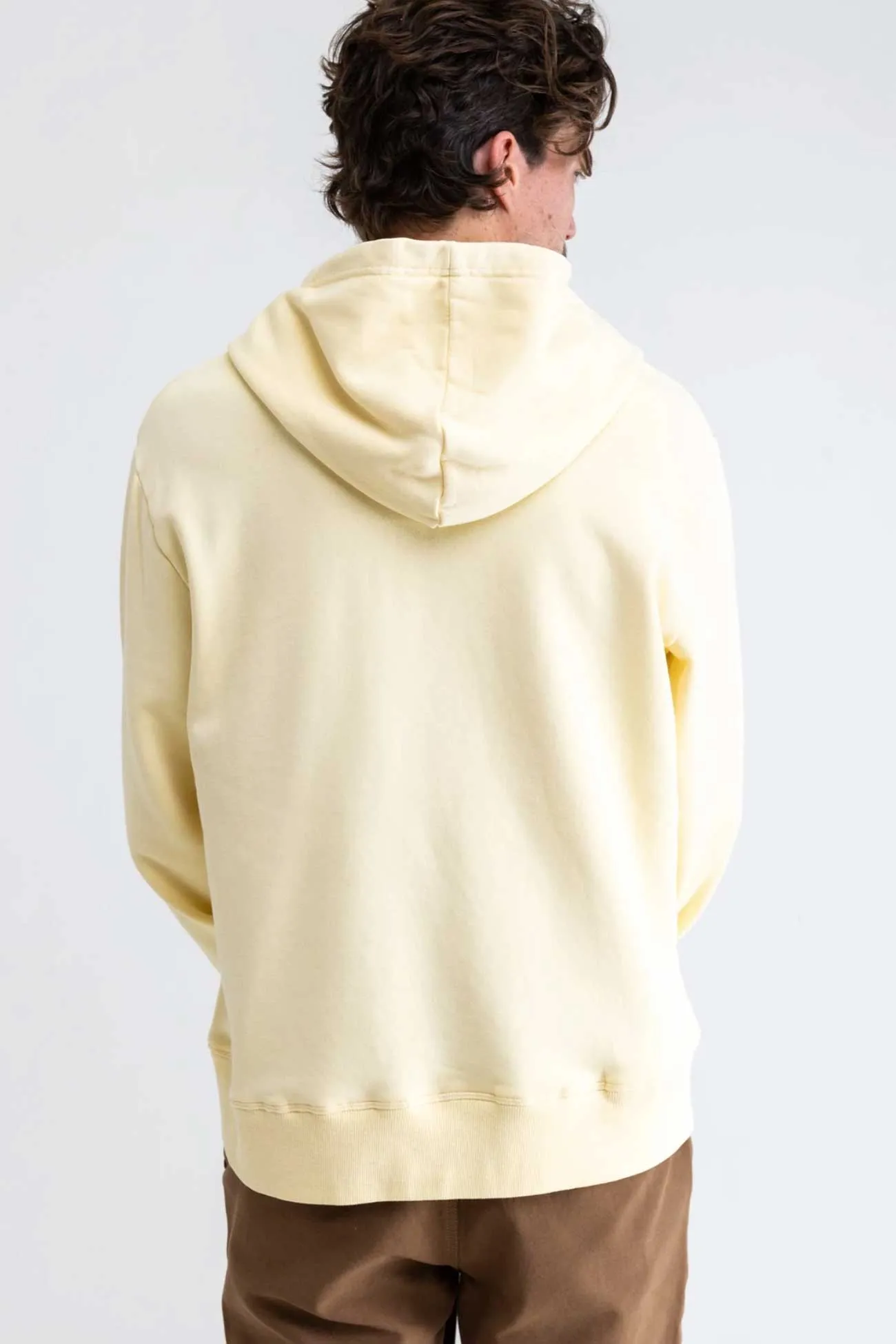 Embroidered Vintage Fleece Hood Straw
