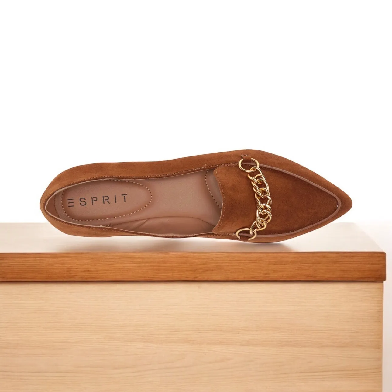 Espirit Binnie Loafer Flat. Tan 8.5M