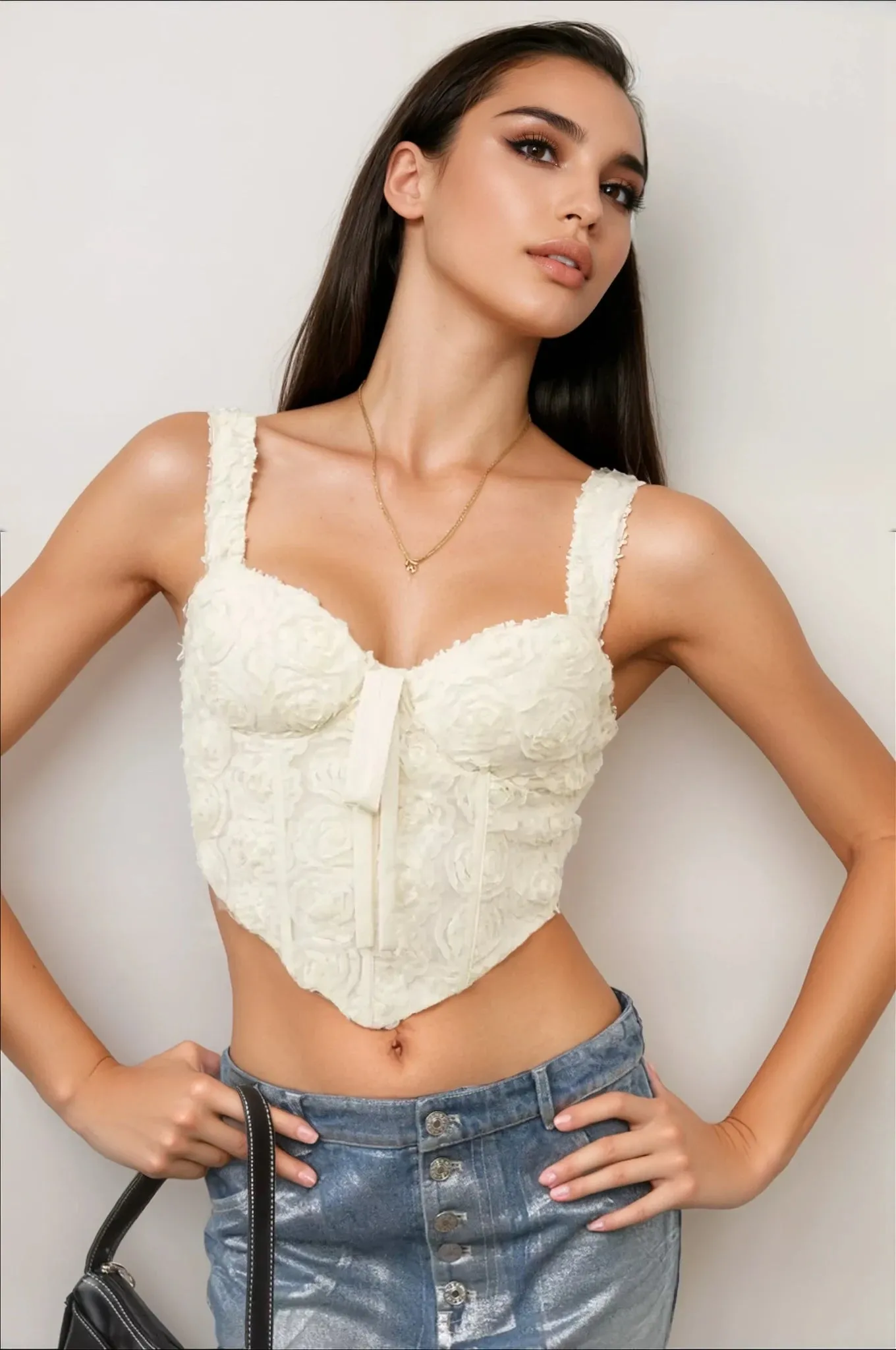 Final Rose Corset Top