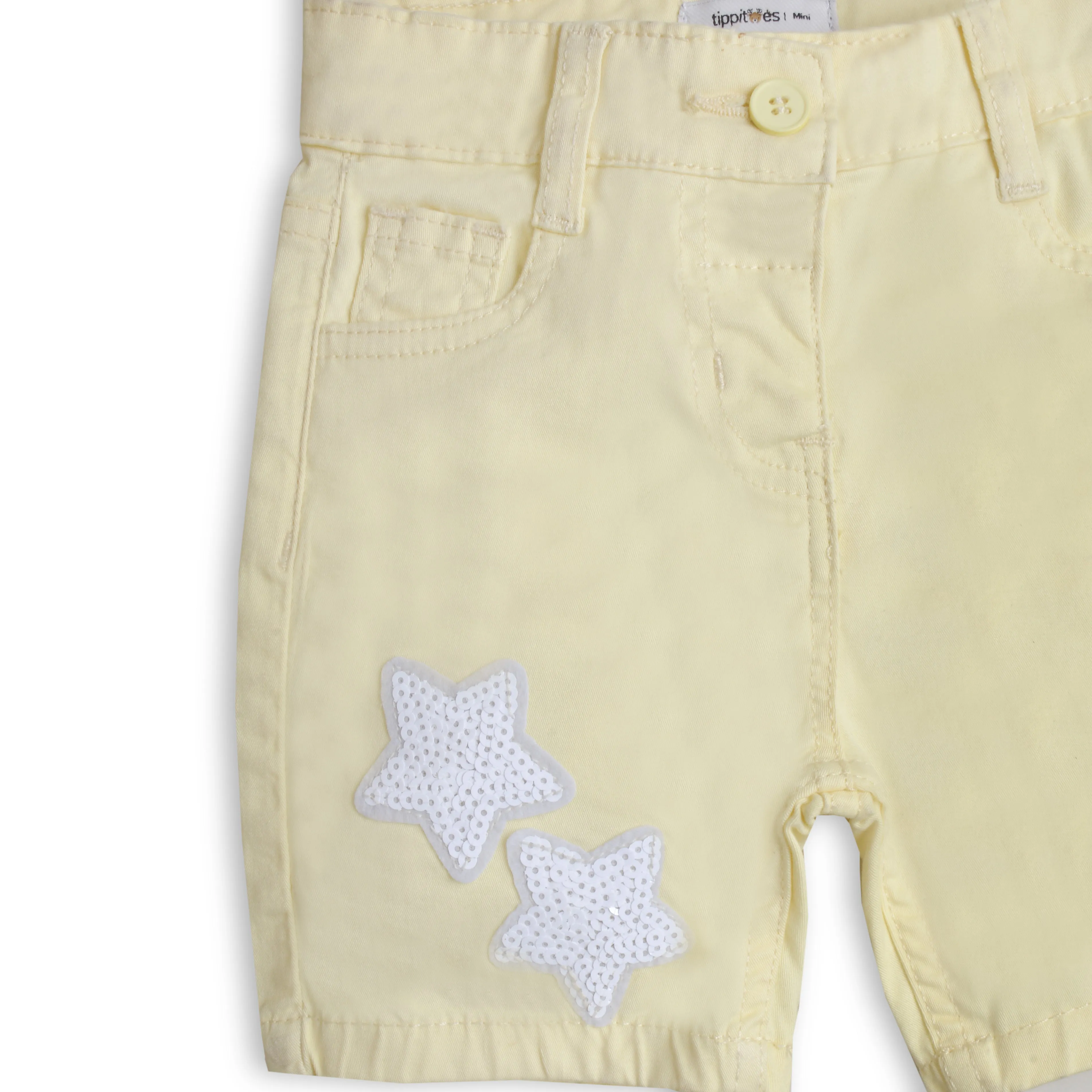 Girls Star Applique Short