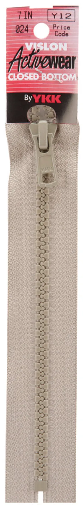 Khaki -Zipper 7" Vislon