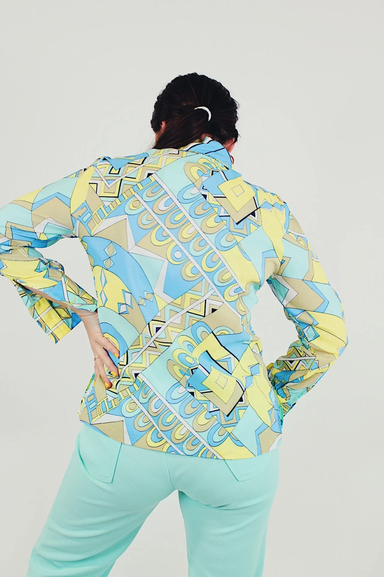 Long Sleeve Pastel Button Up