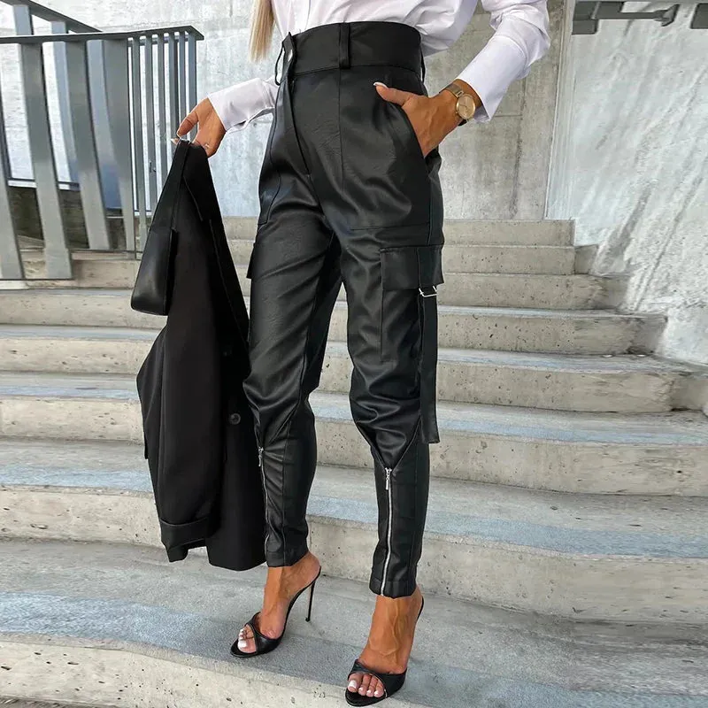 Nadine – Trendy zip-up streetwear broek