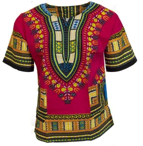 Pink - African Dashiki Shirt
