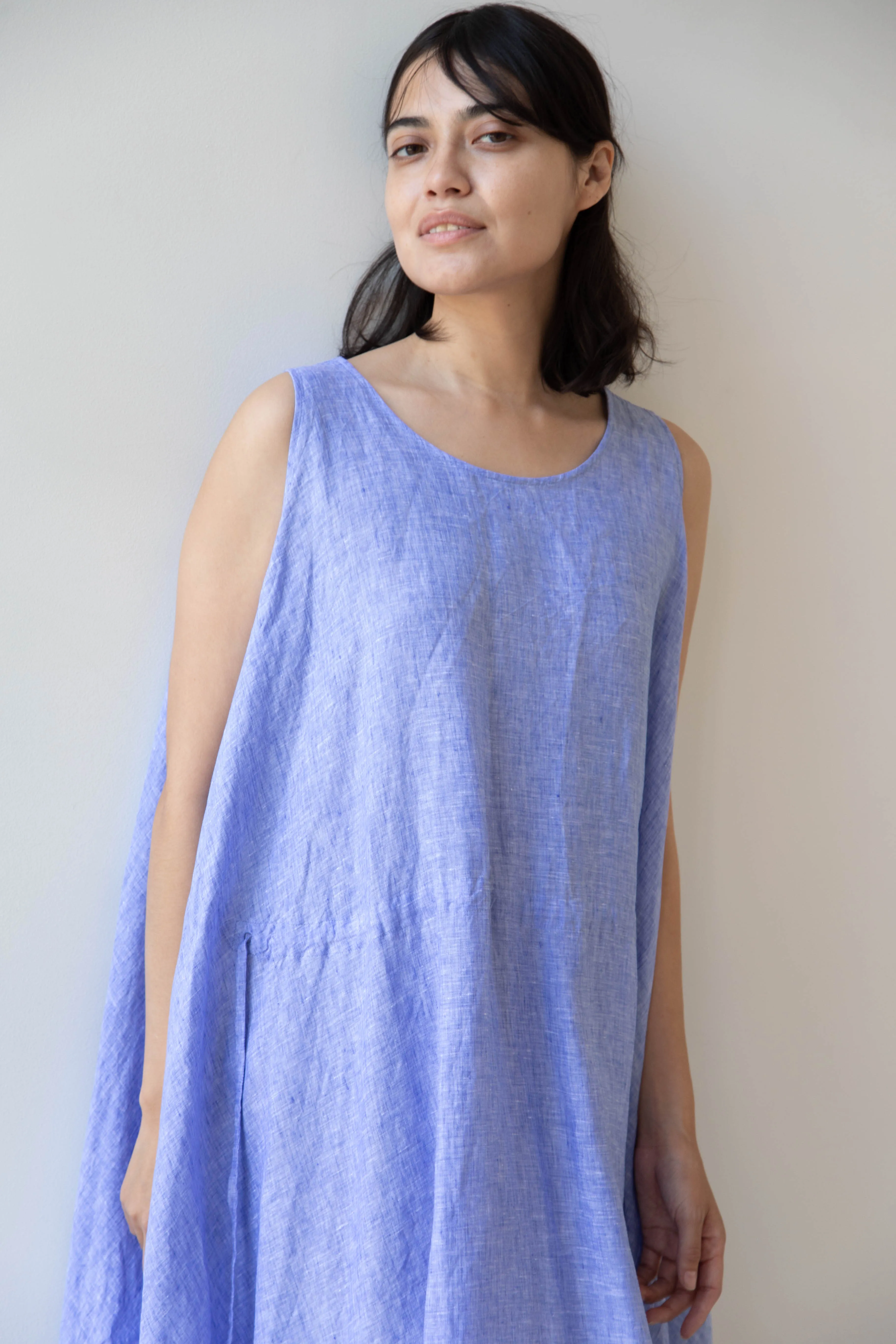 Risa Nakamura | Dress Y in Sky Blue Linen