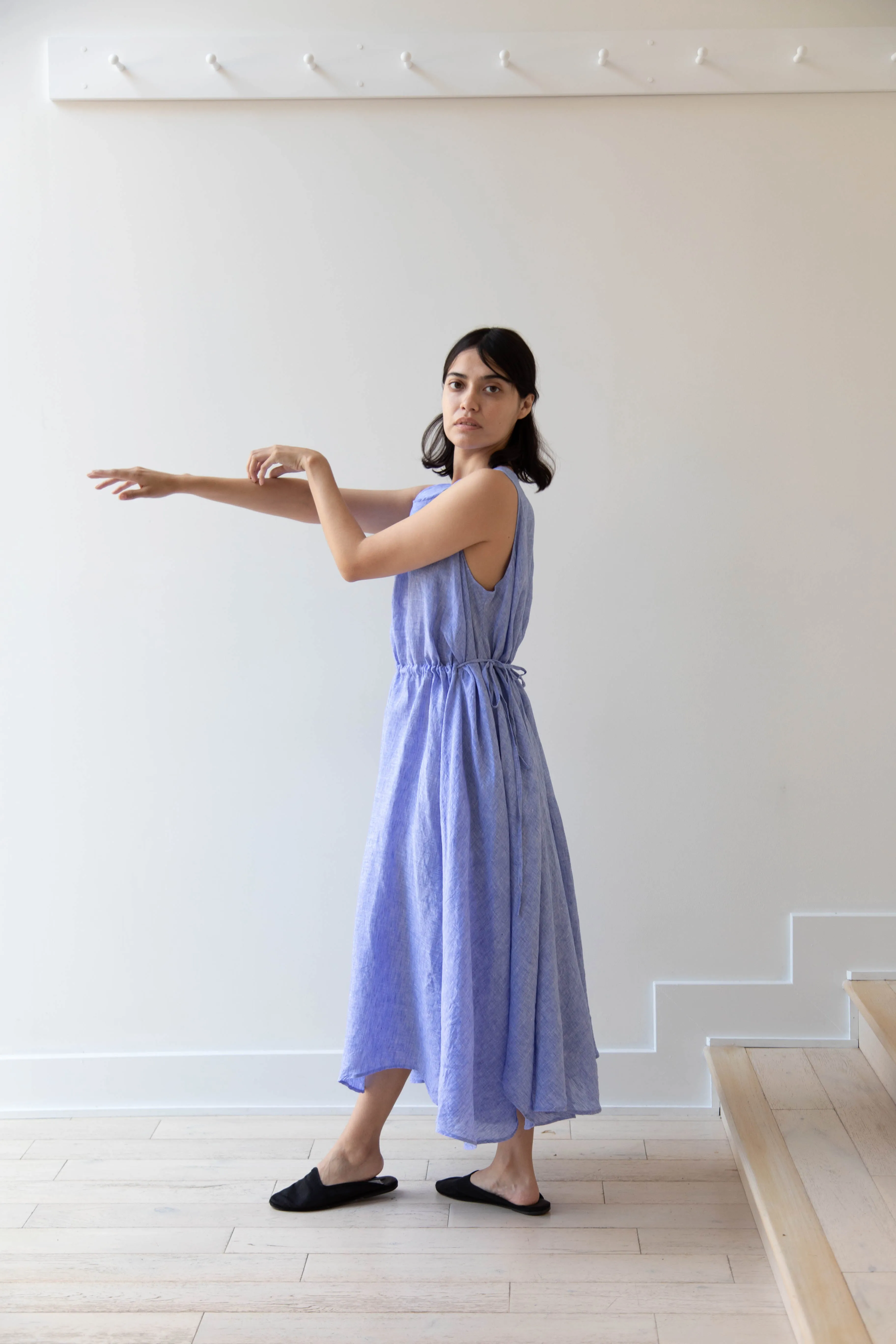 Risa Nakamura | Dress Y in Sky Blue Linen