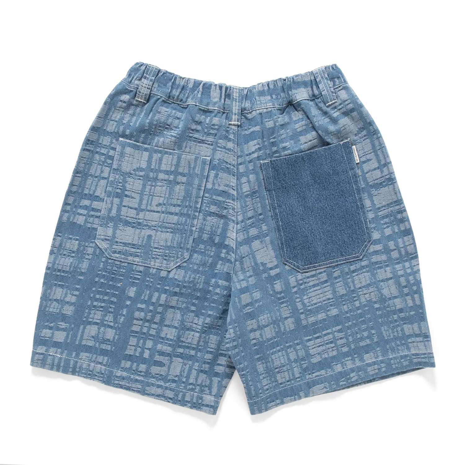 (SP397) Jacquard Denim Shorts