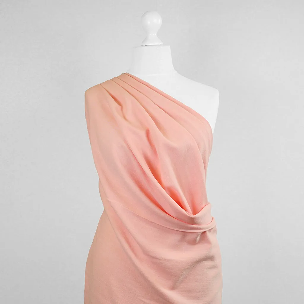 Spa - Peach, Viscose and Linen Woven Fabric Sample