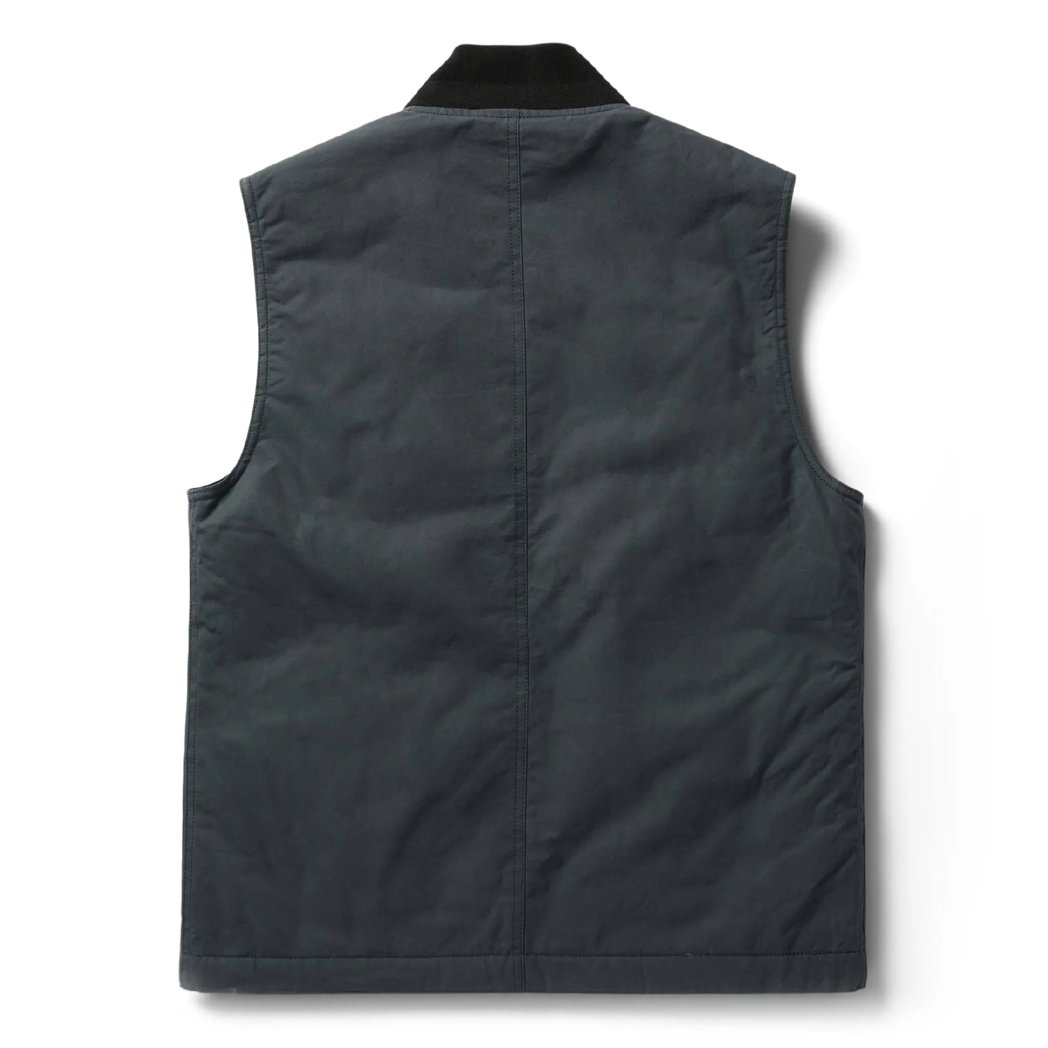 The Anchorage Vest in Charcoal Dry Wax
