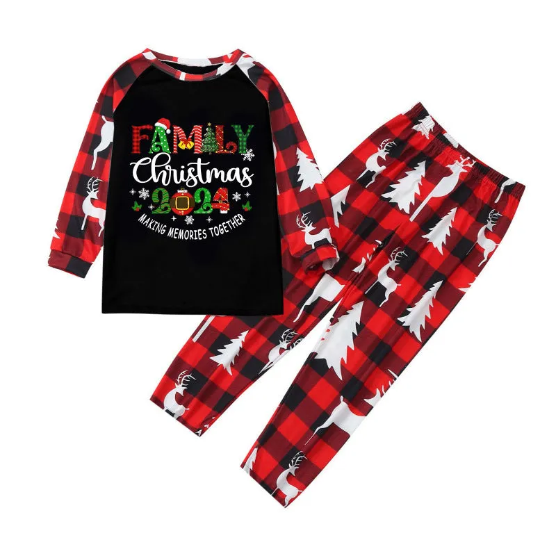 Trendy Kids Christmas Pajama Set - Family Holiday PJs 2024