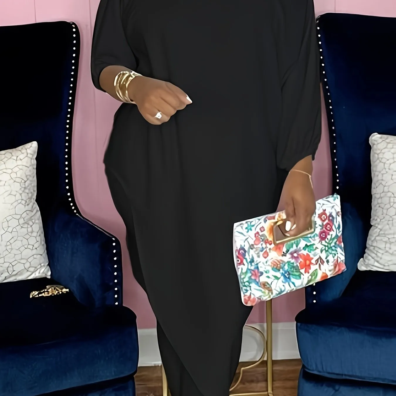 Trendy Two-Piece  Pink Friday Women Outfit