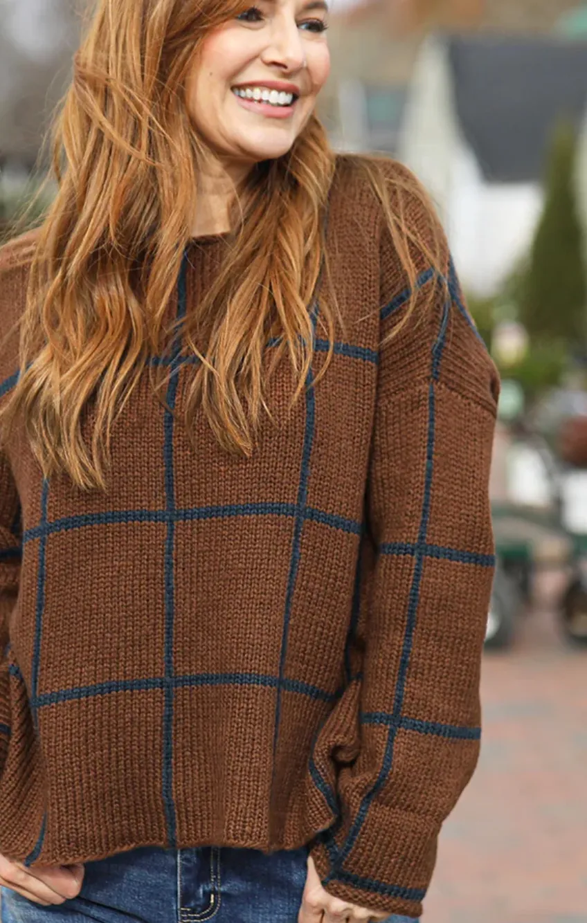 Window Pane Sweater