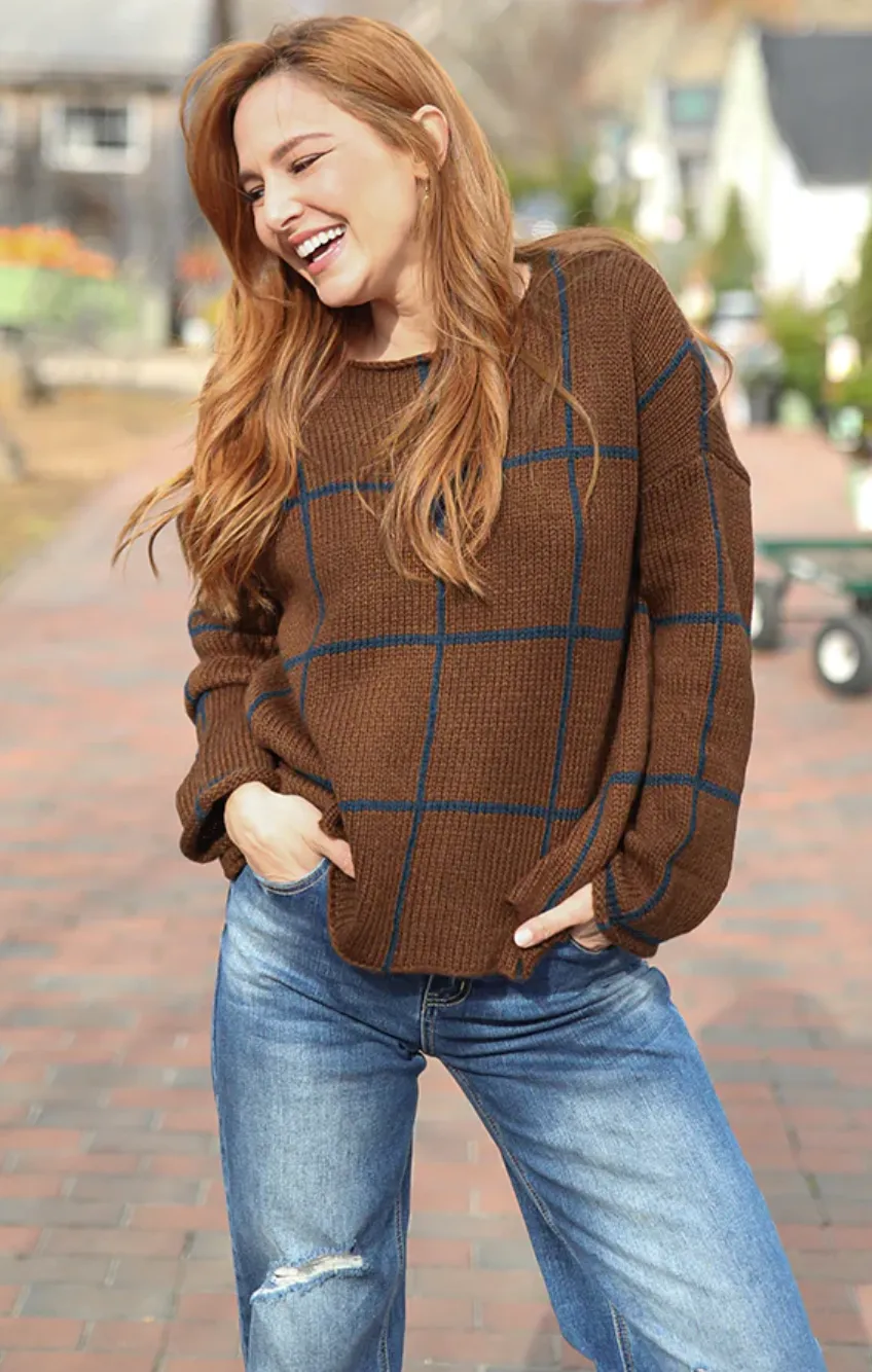 Window Pane Sweater